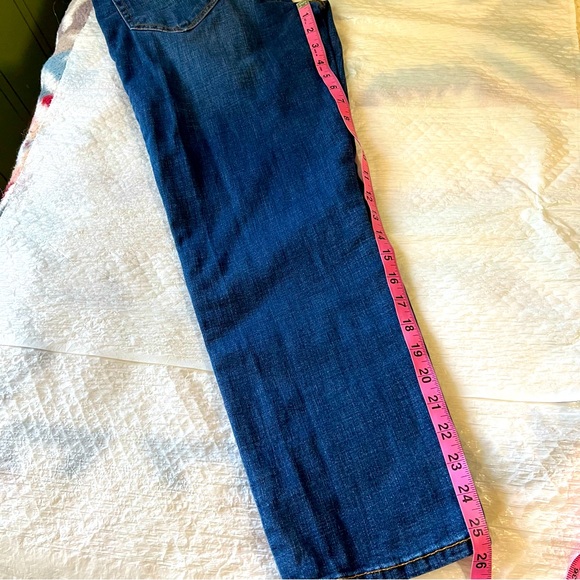 Ella Moss women Dark blue High waist straight leg jeans zipper front Sz 6/28 - Picture 15 of 16